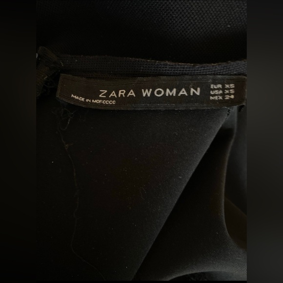 Zara size XS Chic Black Long-Sleeve Dress - Picture 5 of 16